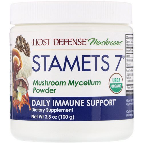 Fungi Perfecti, Stamets 7, Mushroom Mycelium Powder, Daily Immune Support, 3.5 oz (100 g) Review