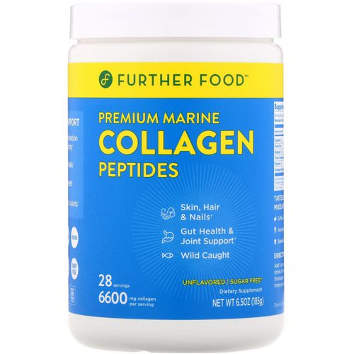 Further Food, Premium Marine Collagen Peptides, Unflavored, 6.5 oz (185 g) Review