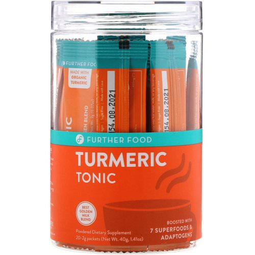 Further Food, Turmeric Tonic, 20 Packets, 0.07 oz oz (2 g) Each Review