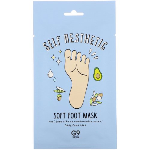 G9skin, Self Aesthetic, Soft Foot Mask, 5 Masks, 0.40 fl oz (12 ml) Review