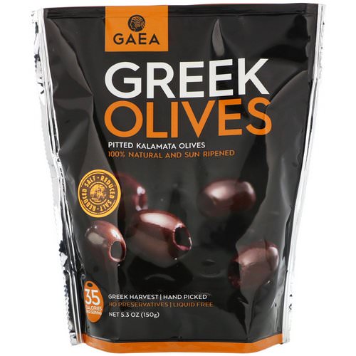 Gaea, Greek Olives, Pitted Kalamata Olives, 5.3 oz (150 g) Review