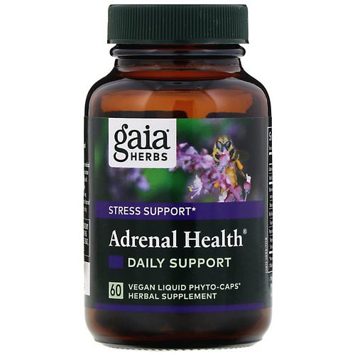 Gaia Herbs, Adrenal Health, Daily Support, 60 Vegan Liquid Phyto-Caps Review