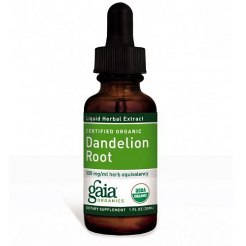 Gaia Herbs, Certified Organic, Dandelion Root, 1 fl oz (30 ml) Review