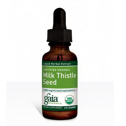 Gaia Herbs, Certified Organic Milk Thistle Seed, 2 fl oz (60 ml) Review