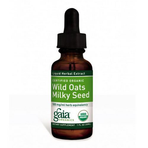 Gaia Herbs, Certified Organic Wild Oats Milky Seed, 1 fl oz (30 ml) Review