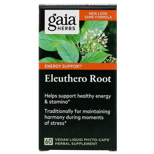 Gaia Herbs, DailyWellness, Eleuthero Root, 60 Vegan Liquid Phyto-Caps Review