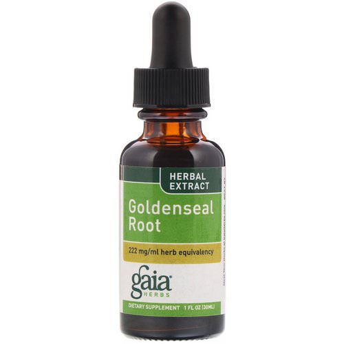 Gaia Herbs, Goldenseal Root, 1 fl oz (30 ml) Review