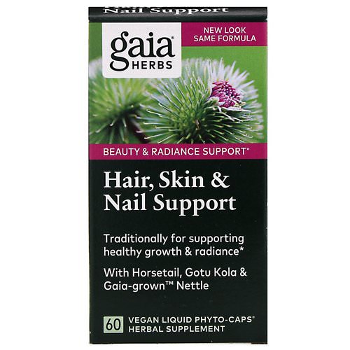 Gaia Herbs, Hair, Skin & Nail Support, 60 Vegan Liquid Phyto-Caps Review