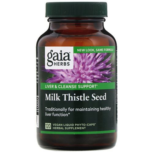 Gaia Herbs, Milk Thistle Seed, 120 Vegan Liquid Phyto-Caps Review