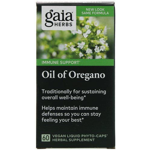 Gaia Herbs, Oil of Oregano, 60 Vegan Liquid Phyto-Caps Review