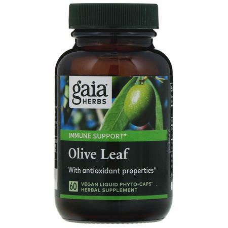 Gaia Herbs, Olive Leaf, Cold, Cough, Flu