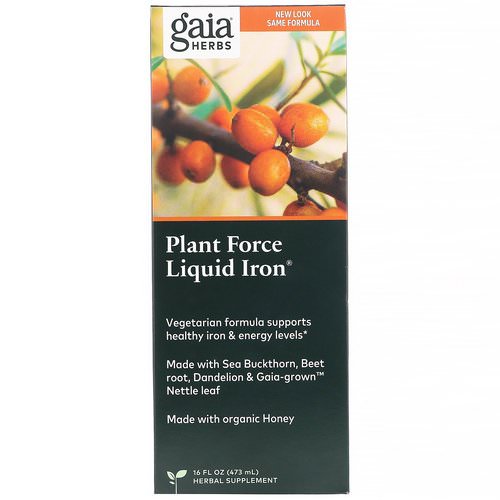 Gaia Herbs, Plant Force Liquid Iron, 16 fl oz (473 ml) Review
