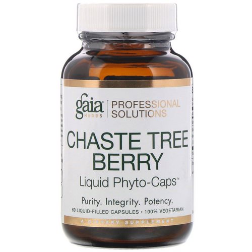 Gaia Herbs Professional Solutions, Chaste Tree Berry, 60 Liquid-Filled Capsules Review
