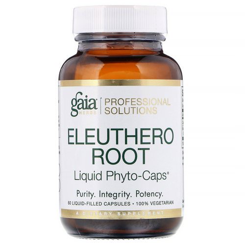 Gaia Herbs Professional Solutions, Eleuthero Root, 60 Liquid-Filled Capsules Review