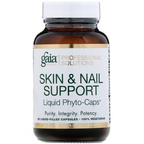 Gaia Herbs Professional Solutions, Skin & Nail Support, 60 Liquid-Filled Caps Review