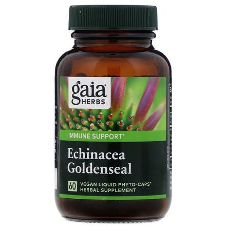 Gaia Herbs, Echinacea, Goldenseal, Immune Formulas
