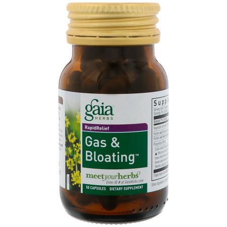 Gaia Herbs, Gas, Bloat Formulas, Herbal Formulas