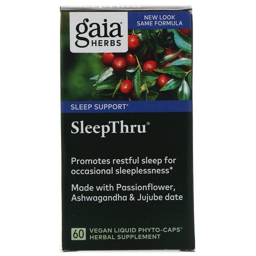 Gaia Herbs, SleepThru, 60 Vegan Liquid Phyto-Caps Review