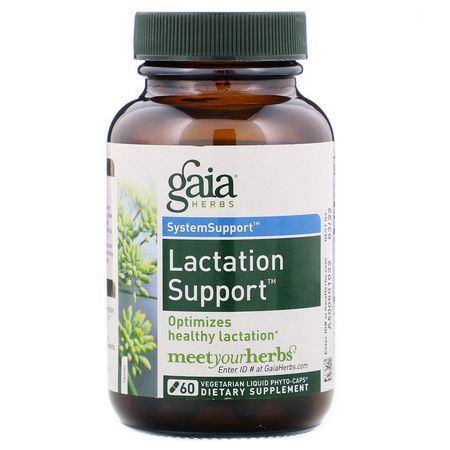 Gaia Herbs, Lactation Support, Herbal Formulas