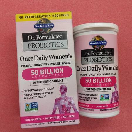 Garden of Life, Dr. Formulated Probiotics, Once Daily Women's, 30 Vegetarian Capsules Review