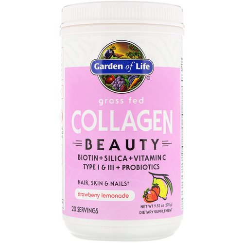 Garden of Life, Grass Fed Collagen Beauty, Strawberry Lemonade, 9.52 oz (270 g) Review
