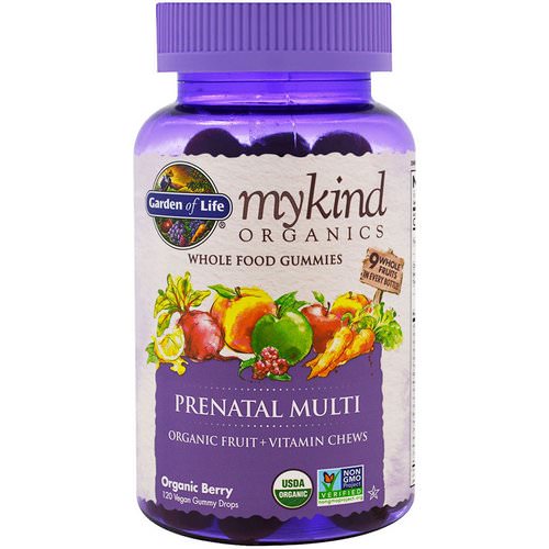 Garden of Life, MyKind Organics, Prenatal Multi, Organic Berry, 120 Gummy Drops Review