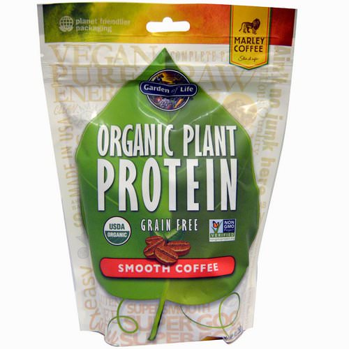 Garden of Life, Organic Plant Protein, Grain Free, Smooth Coffee, 9 oz (260 g) Review