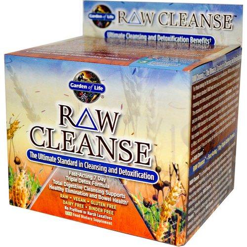 Garden of Life, RAW Cleanse, The Ultimate Standard in Cleansing and Detoxification, 3 Part Program, 3 Step Kit Review