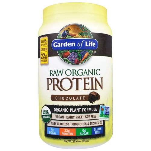 Garden of Life, RAW Organic Protein, Organic Plant Formula, Chocolate, 1.46 lbs (664 g) Review