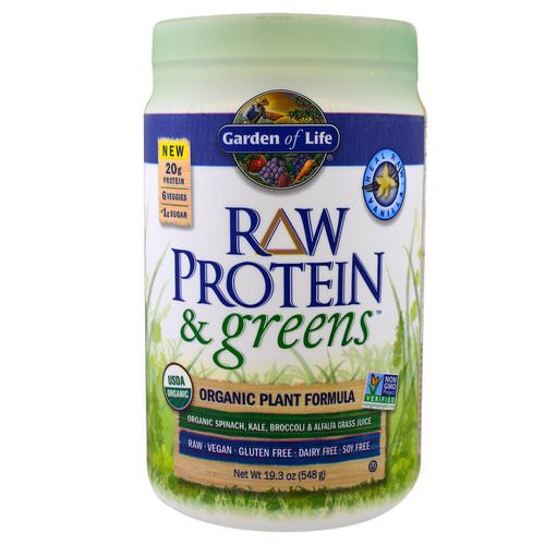 Garden of Life, Raw Protein & Greens, Organic Plant Formula, Real Raw Vanilla, 19.3 oz (548 g) Review