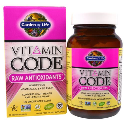 Garden of Life, Vitamin Code, Raw Antioxidants, 30 Veggie Caps Review