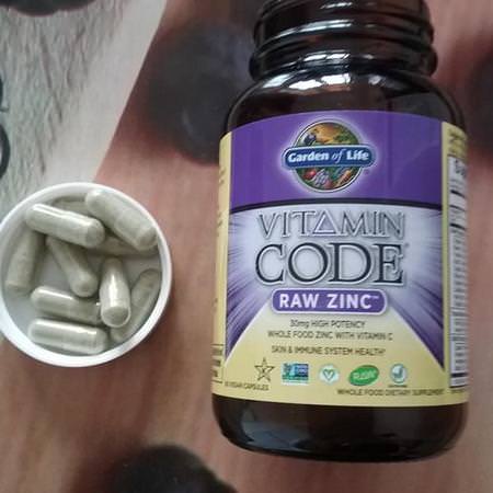 Garden of Life, Vitamin Code, Raw Zinc, 60 Veggie Caps Review