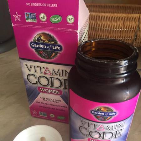 Garden of Life, Vitamin Code, Women, Raw Whole Food Multivitamin, 120 Veggie Caps Review