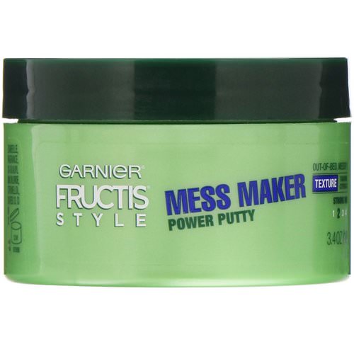 Garnier, Fructis, Mess Maker, Power Putty, 3.4 oz (100 g) Review