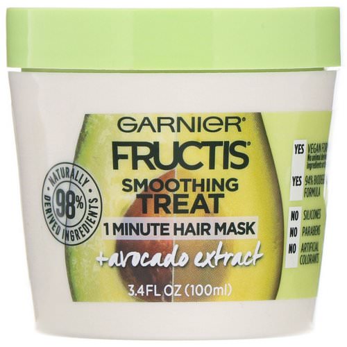 Garnier, Fructis, Smoothing Treat, 1 Minute Hair Mask + Avocado Extract, 3.4 fl oz (100 ml) Review