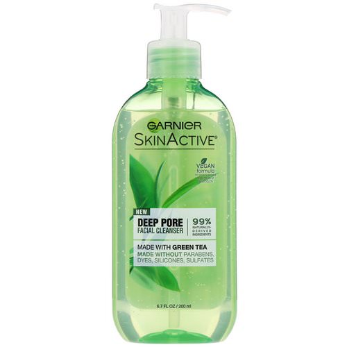 Garnier, SkinActive, Deep Pore Facial Cleanser with Green Tea, 6.7 fl oz (200 ml) Review