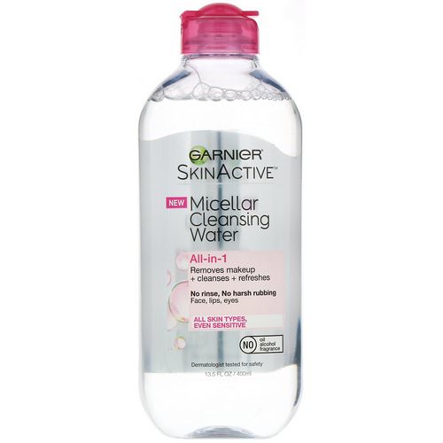 Garnier, SkinActive, Micellar Cleansing Water, All-in-1 Makeup Remover, All Skin Types, 13.5 fl oz (400 ml) Review