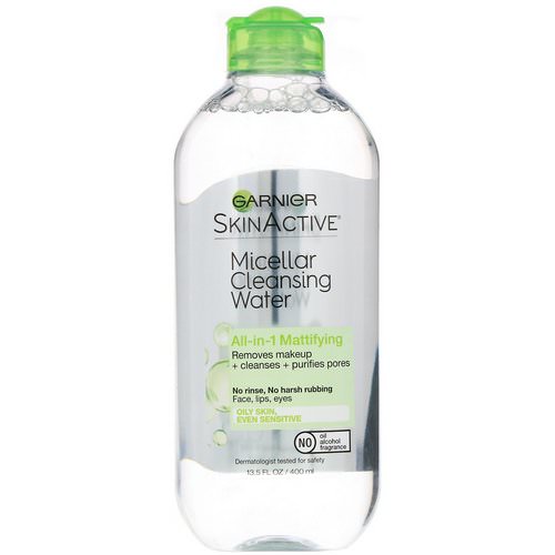 Garnier, SkinActive, Micellar Cleansing Water, All-in-1 Makeup Remover, Oily Skin, 13.5 oz (400 ml) Review