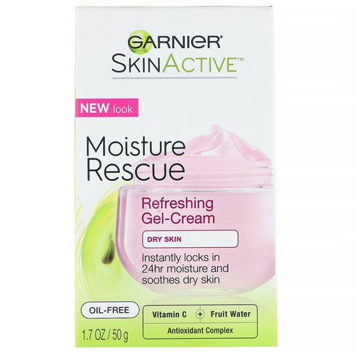 Garnier, SkinActive, Moisture Rescue, Refreshing Gel-Cream, Dry Skin, 1.7 oz (50 g) Review