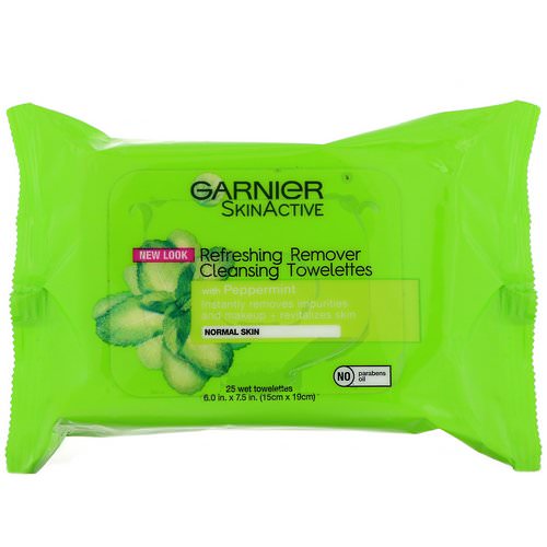 Garnier, SkinActive, Refreshing Remover Cleansing Towelettes, 25 Wet Towelettes Review