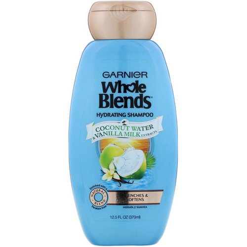 Garnier, Whole Blends, Coconut Water & Vanilla Milk Hydrating Shampoo, 12.5 fl oz (370 ml) Review