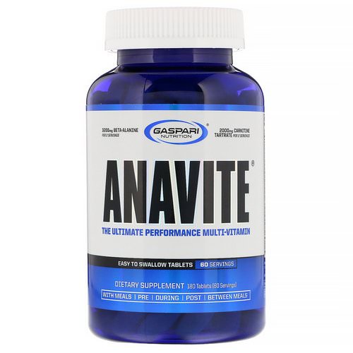 Gaspari Nutrition, Anavite, The Ultimate Performance Multi-Vitamin, 180 Tablets Review