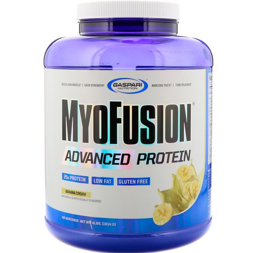 Gaspari Nutrition, MyoFusion, Advanced Protein, Banana Cream, 4 lbs (1814 g) Review