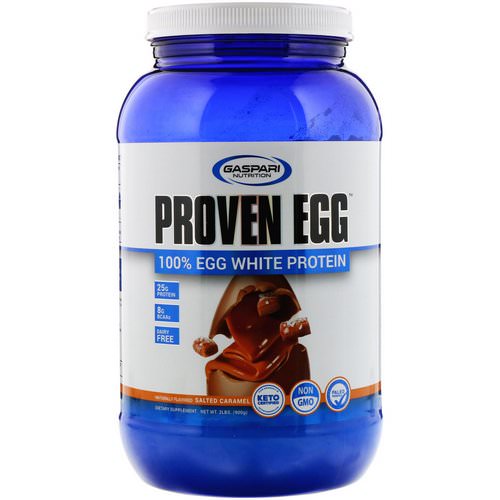 Gaspari Nutrition, Proven Egg, 100% Egg White Protein, Salted Carmel, 2 lb (900 g) Review