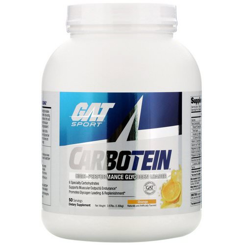 GAT, Carbotein, High Performance Glycogen Loader, Orange, 3.97 lbs (1.80 kg) Review