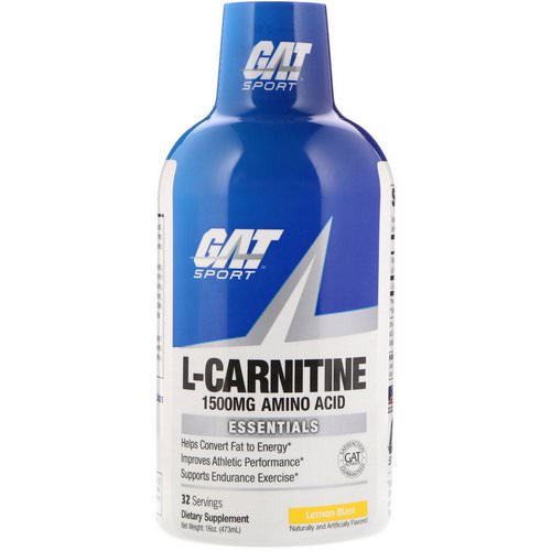 GAT, L-Carnitine, Amino Acid, Lemon Blast, 1500 mg, 16 oz (473 ml) Review