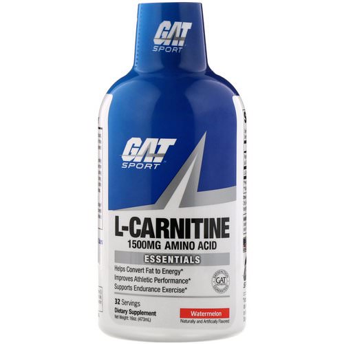 GAT, Liquid L-Carnitine, Watermelon, 1500 mg, 16 oz (473 ml) Review
