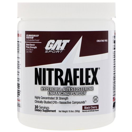 GAT, Nitraflex, Black Cherry, 10.6 oz (300 g) Review