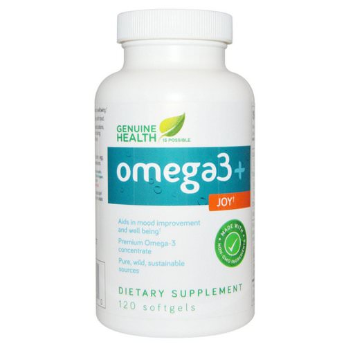 Genuine Health, Omega3 + Joy, 120 Softgels Review