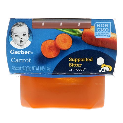 Gerber, 1st Foods, Carrot, 2 Pack, 2 oz (56 g) Each Review